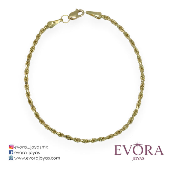 Pulsera Torzal de Oro 10k