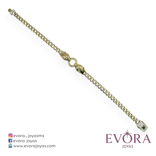 Pulsera Pantera Lisa de Oro 10k