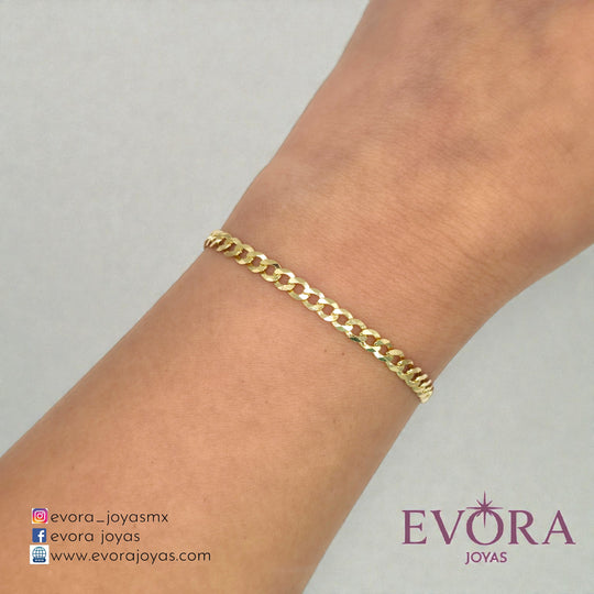 Pulsera Cubana de Oro 10k
