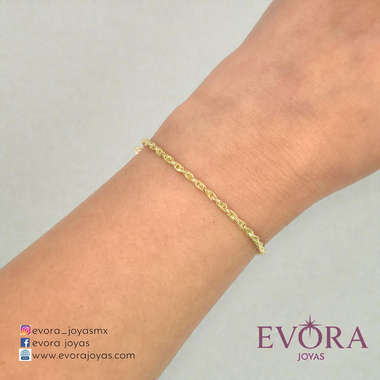 Pulsera Torzal de Oro 10k