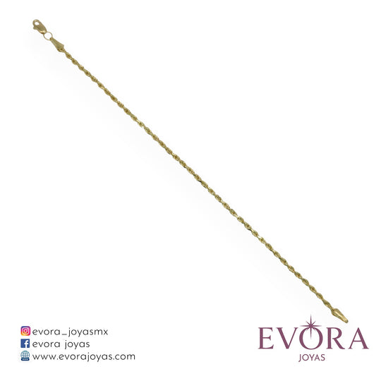 Pulsera Torzal de Oro 10k